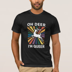 Oh hertog ben ik queer regenboog LGBT trots homose T-shirt