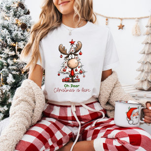 Oh Hertog Kerstdag Is Hier Grappige Rendier Kerstm T-shirt