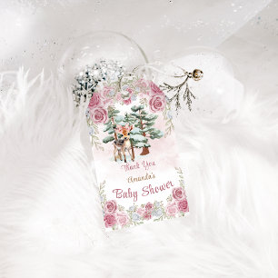 Oh Hertogin Roze Bloem Meisje Baby Shower Bedankt Cadeaulabel