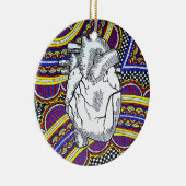 Oh het hart keramisch ornament (Rechts)