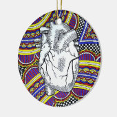 Oh het hart keramisch ornament (Links)