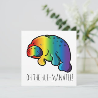 Oh het wenskaart van de hue-manatee kaart