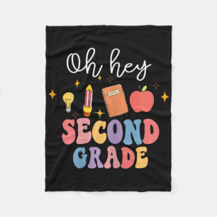 Oh Hey 2e Tweede Klas Plezier Ck Naar School Fleece Deken