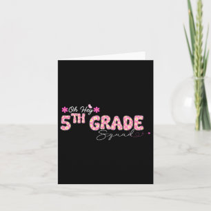 Oh Hey 5e klas terug naar school ontwerp voor lera Kaart