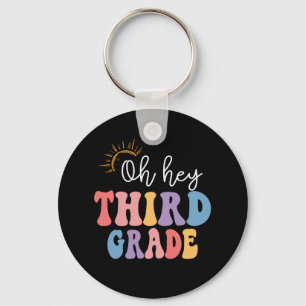 Oh Hey Derde Klas Groovy Leuke Terug naar School L Sleutelhanger