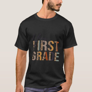 Oh Hey Eerste graad terug naar schoolluipaard prin T-shirt