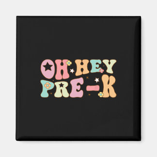 Oh Hey Pre K Groovy Terug naar school Happy First  Magneet