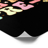 Oh Hey Pre K Groovy Terug naar school Happy First Poster (Hoek)