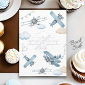 Oh hoe de tijd vliegt Airplane Boy 1st Birthday Pa Kaart