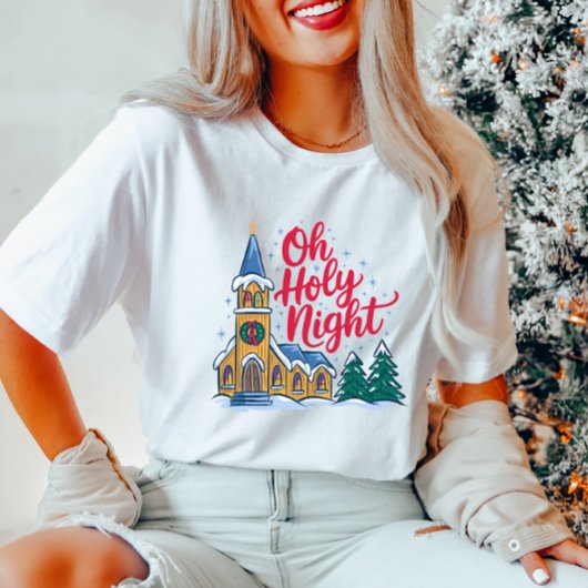 Oh Holy Night Christmas T-shirt
