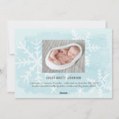 Oh Holy Night | Vakantie Geboorteaankondiging Foto Feestdagenkaart (Achterkant)