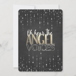 Oh hoor de Angel Voices-kerstkaart Feestdagenkaart