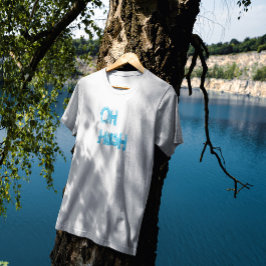 Oh Hush - grappige, handgetekende letters T-shirt