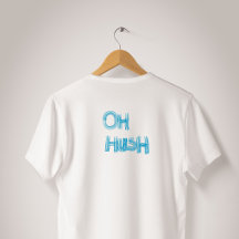 Oh Hush - grappige, met de hand getekende letterin