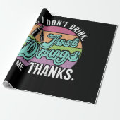 Oh ik Drink niet alleen medicijnen voor me Bedankt Cadeaupapier (Uitgerold)