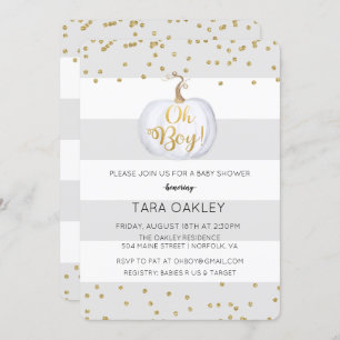 Oh invitation de baby shower de parties