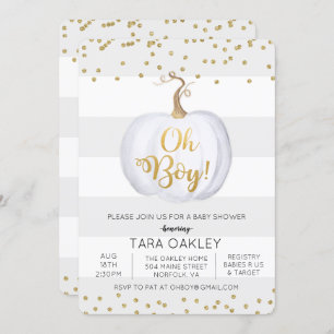 Oh invitation de baby shower de parties