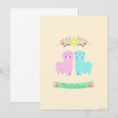 Oh invitation de lama de La (Devant / Derrière)