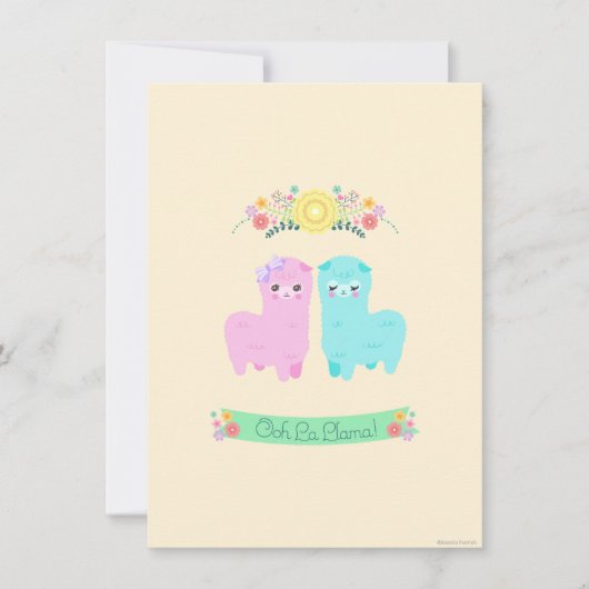 Oh invitation de lama de La (Devant)