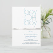 Oh invitation faite sur commande de baby shower (Debout devant)