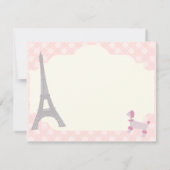 Oh invitation orienté parisien de La de La (Dos)