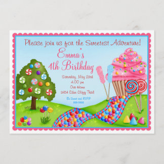 Oh invitations douces de petit gâteau