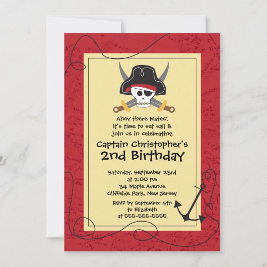 Oh invitations mignonnes de fête d'anniversaire de (Devant)