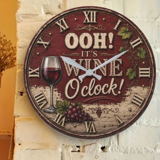 Oh! It's Wine O'Clock Grote Klok