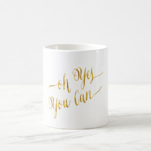 Oh ja, je kunt de gouden olieramp citeren. koffiemok
