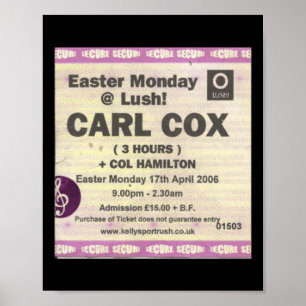 Oh Ja Oh Ja Oh Ja Portrush Ticket Sticker Poster