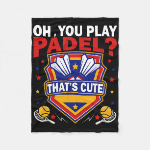 Oh, je speelt Padel, probeer Dominton Racquets en Fleece Deken