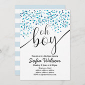 Oh jee baby shower, uitnodiging (Voorkant / Achterkant)