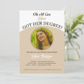 Oh jee, ze hebben hun diploma! Grappig Afstuderen Kaart (Staand voorkant)