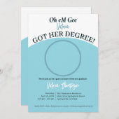 Oh jee, ze hebben hun diploma! Grappig Afstuderen Kaart (Voorkant / Achterkant)