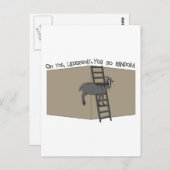 Oh jij, LadderGoat, je bent zo willekeurig Briefkaart (Voorkant / Achterkant)