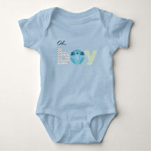 Oh Jongen Blauw Aquarel Luier Baby Shower Favor