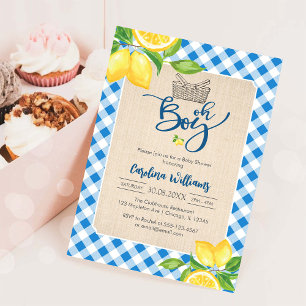 Oh jongen citroen baby shower uitnodiging