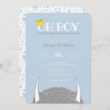 Oh jongen | Laat het Baby shower van de Wilde Rump