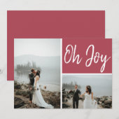 Oh Joy Custom Multiple Photo Carte de Noël (Devant / Derrière)
