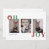 Oh Joy Kerstfeestdag Kaart (Voorkant / Achterkant)