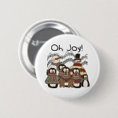 Oh Joy Kerstmis Ronde Button 5,7 Cm (Voorkant /achterkant)