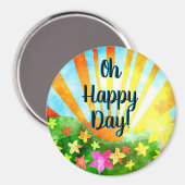 Oh Joyeux Jour ! Aimant d'inspiration (Recto/Verso)