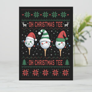 Oh Kerst T-shirt Lelijke Golf Kerst Sweatshirt  Feestdagenkaart