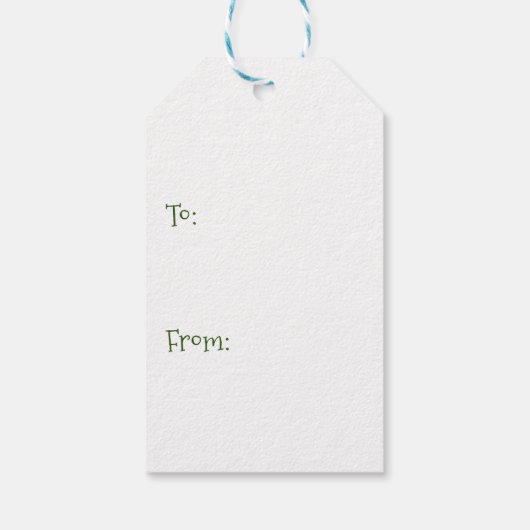 Oh, kerstboom cadeaulabel (Achterkant)