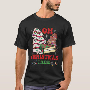 Oh Kerstboom Cake Kerstverlichting Grappig Matchin T-shirt