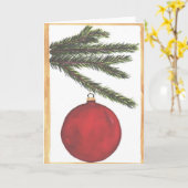 Oh kerstboom kaart (Gele Bloem)