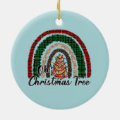 Oh kerstboom keramisch ornament (Achterkant)