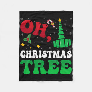 Oh Kerstboom Kerstlichten Rt Respiratoire Thera Fleece Deken