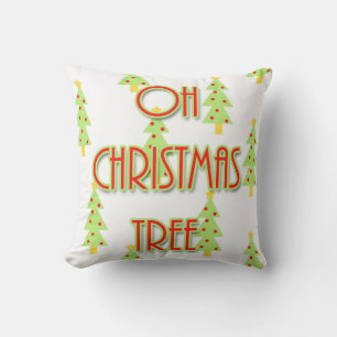 oh kerstboom mid century modern rood groen buitenkussen