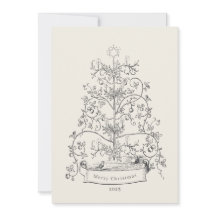 Oh, kerstboom plat vakantie Kaart